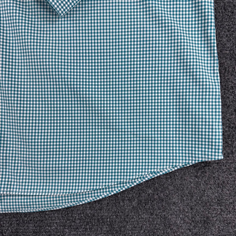Jos. A. Bank Button Down Mens L Large Gingham Traveler's Tailored Fit Shirt - Picture 7 of 14